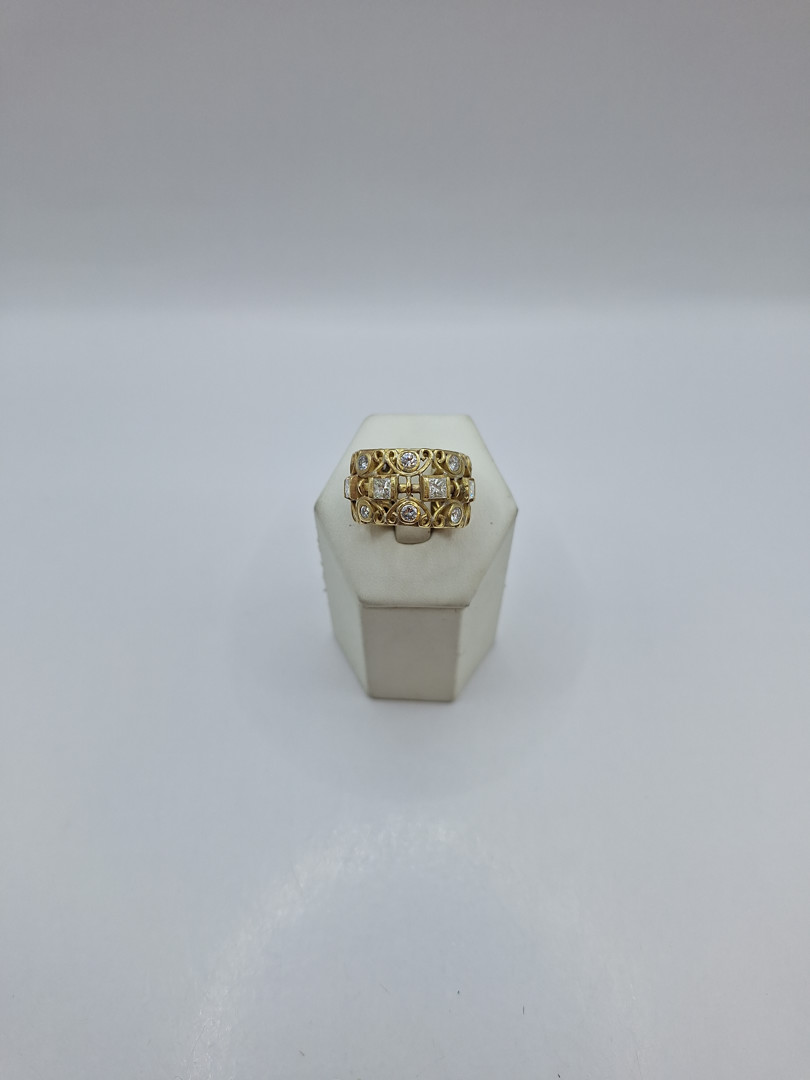 Anello oro diamanti