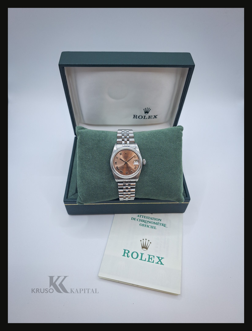 Bracciale con orologio acciaio Rolex Datejust Lady scatola e garanzia a corredo