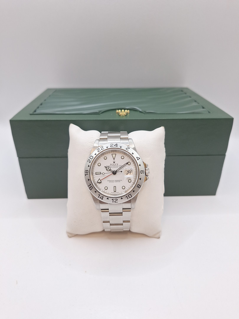 Orologio acciaio Rolex Explorer II con scatola a corredo