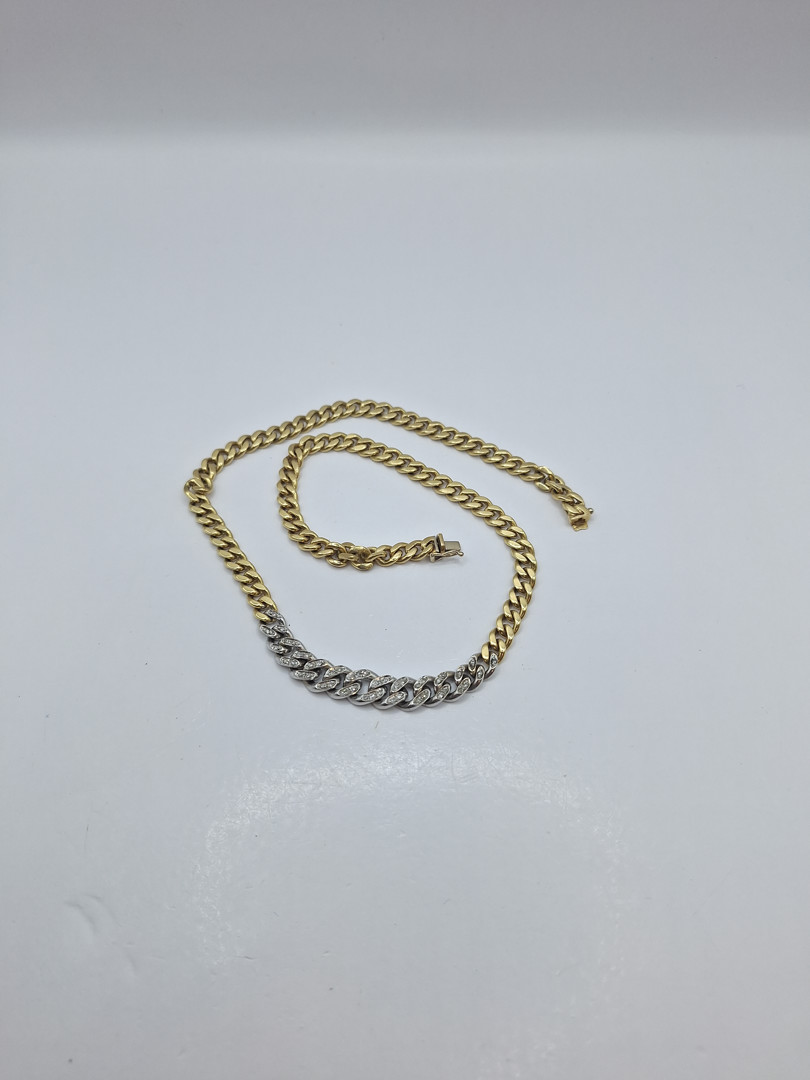 Collana oro diamantini