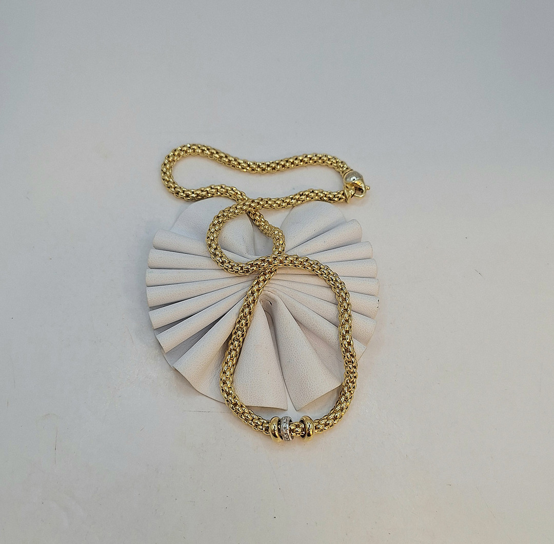 Collana oro diamantini a firma Fope