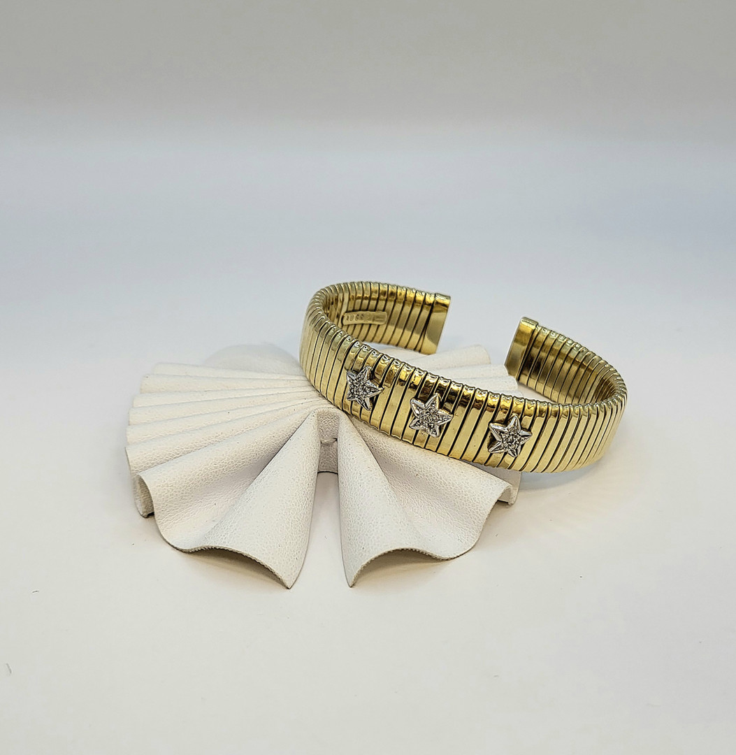 Bracciale oro e diamantini