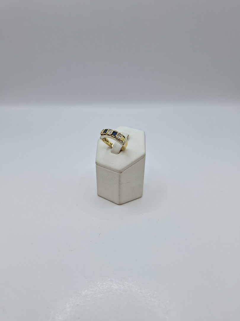 Anello oro pietre diamanti