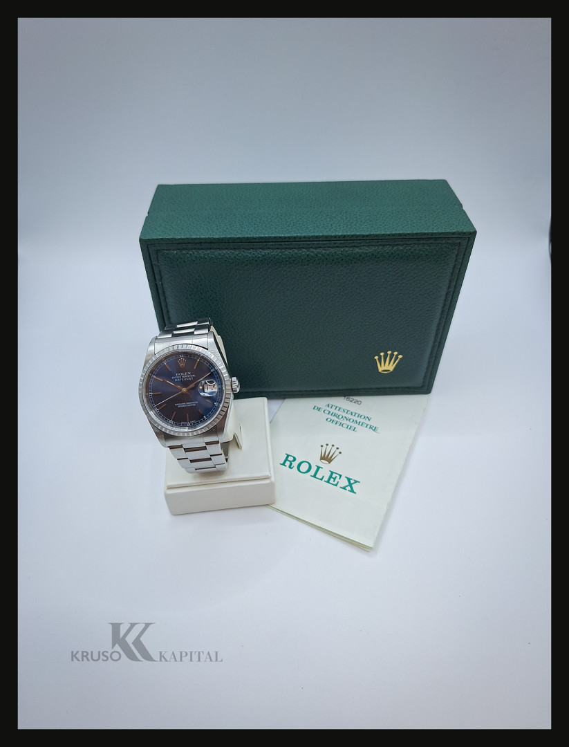 Bracciale con orologio acciaio Rolex Datejust scatola e garanzia a corredo