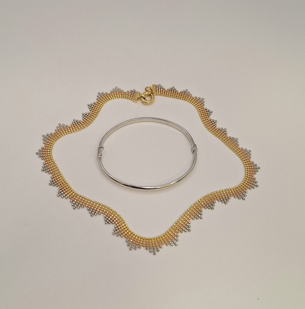 Bracciale e collana oro