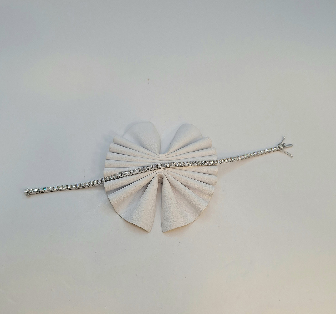 Bracciale "tennis" oro diamanti 