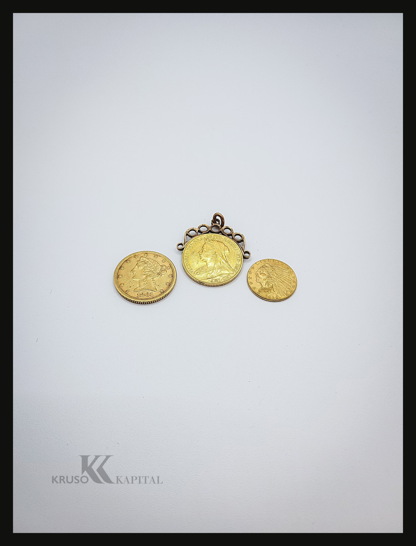 Tre pezzi oro