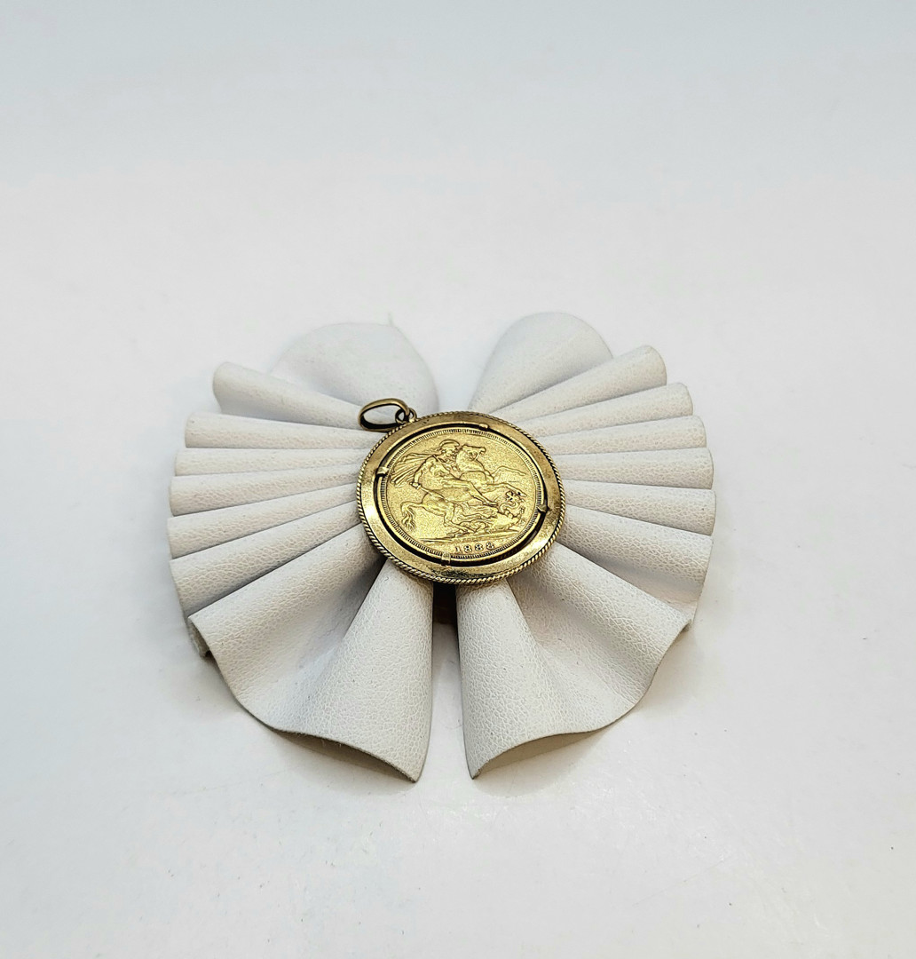 Ciondolo con moneta oro 