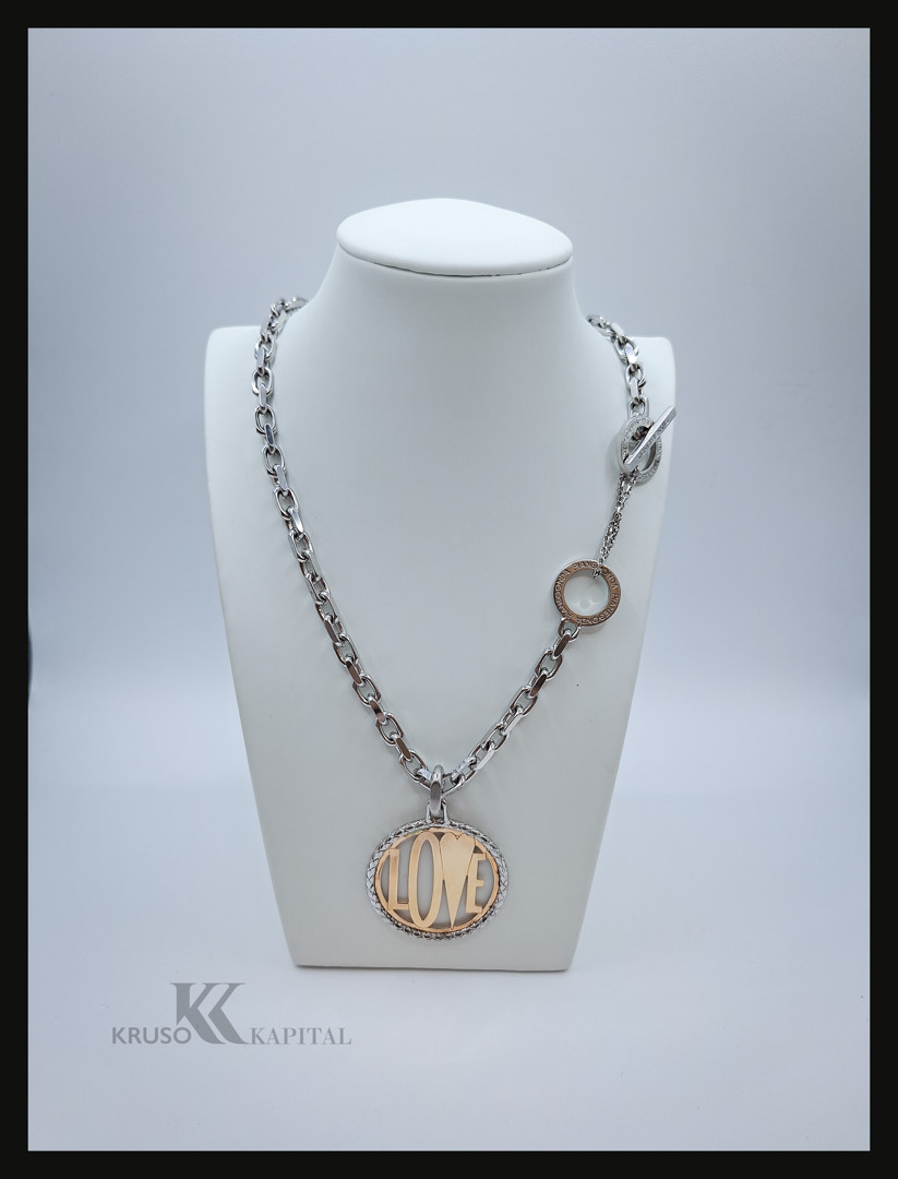 Collana a firma Pianegonda in argento con parti oro