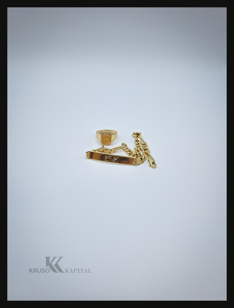Bracciale e anello oro 