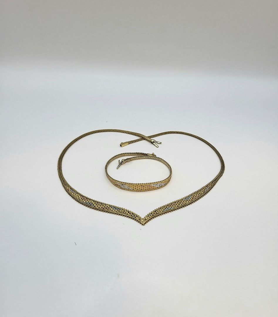 Collana e bracciale oro