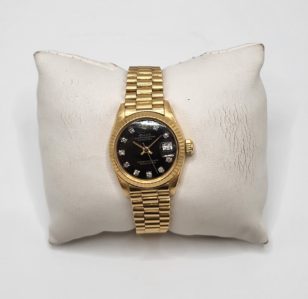 Orologio Rolex Lady Datejust oro diamantini