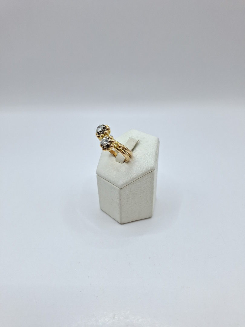 Anello oro diamanti 