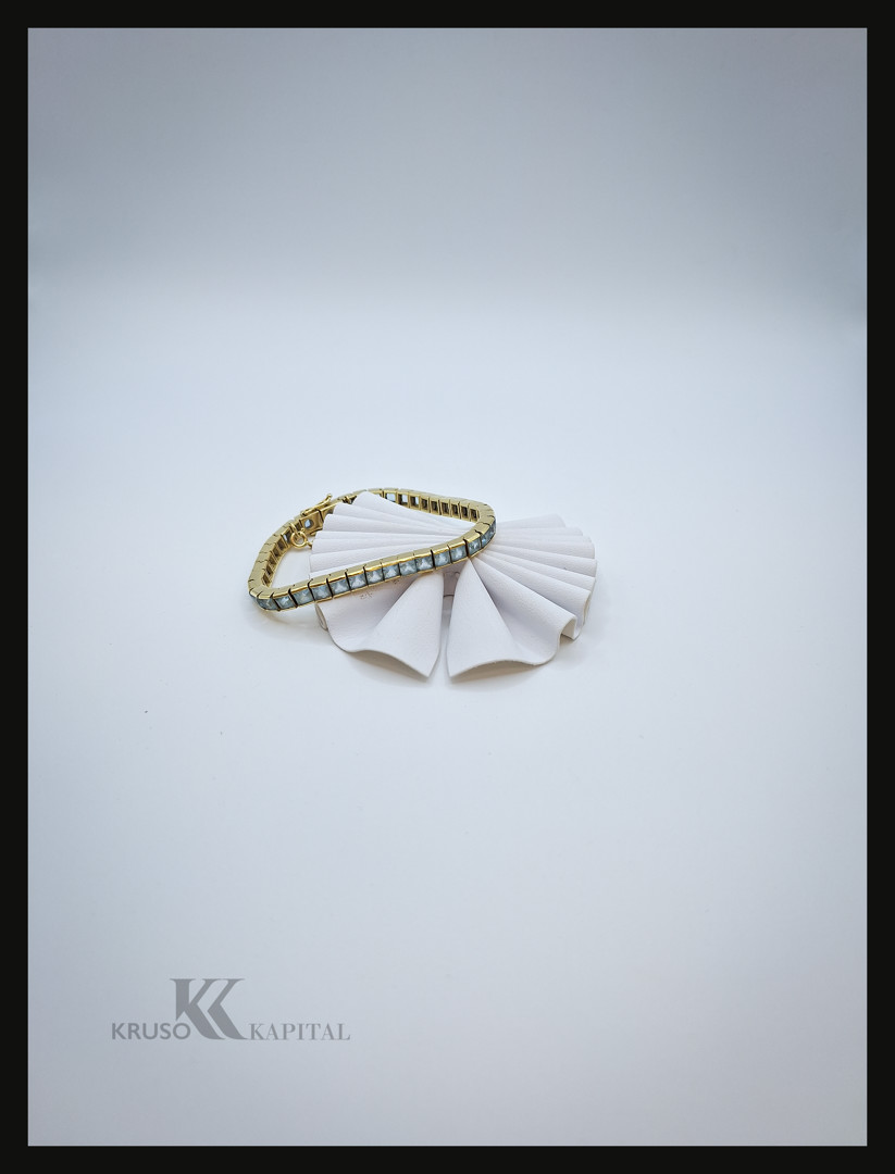 Bracciale oro con pietre