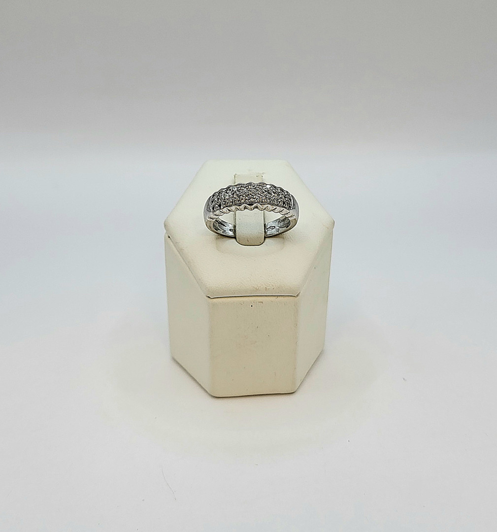 Anello oro diamantini