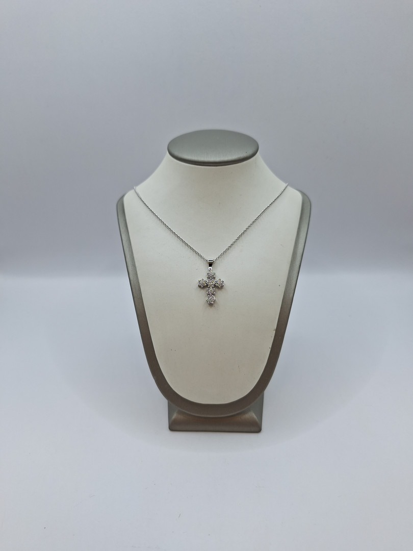 Catenina ciondolo oro diamantini