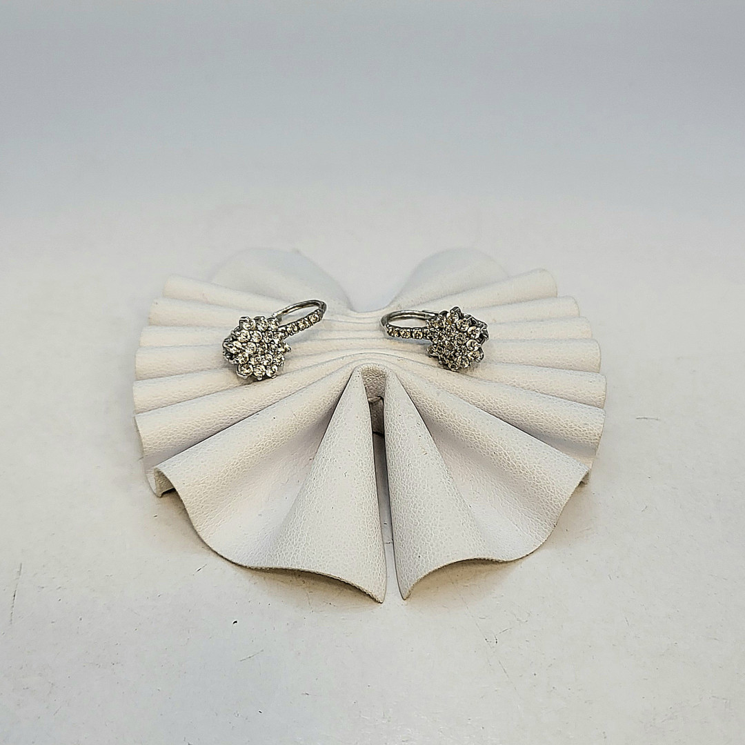 Paio orecchini oro pietre