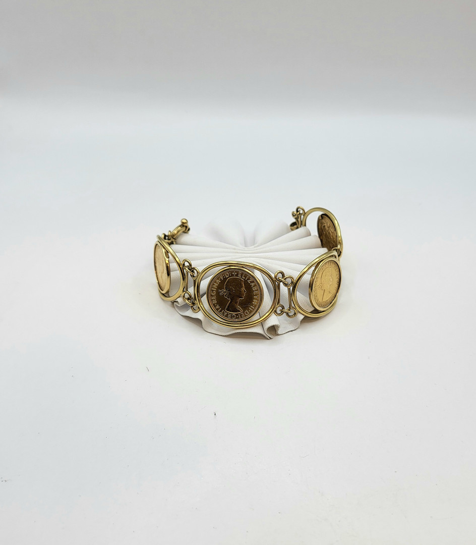 Bracciale con sterline oro