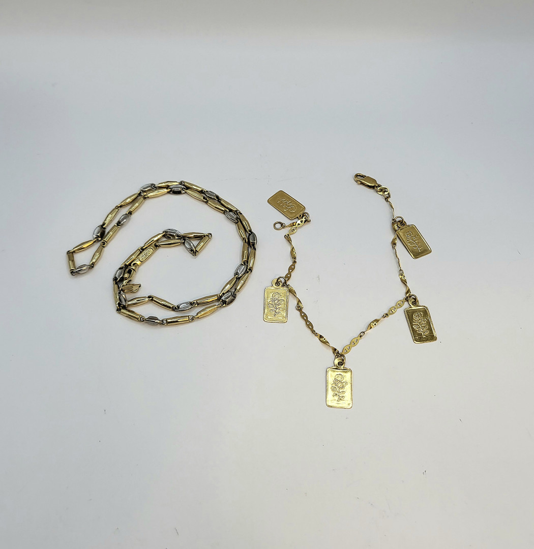 Collana e bracciale oro 