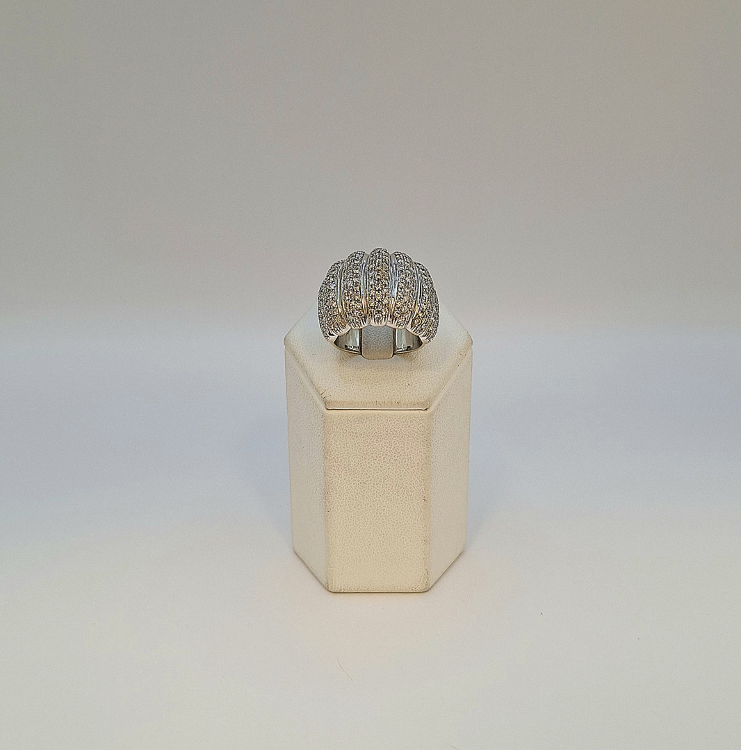 Anello oro diamantini