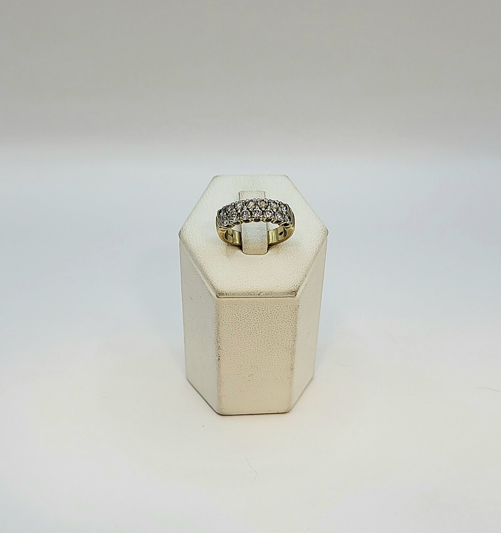 Anello oro diamanti