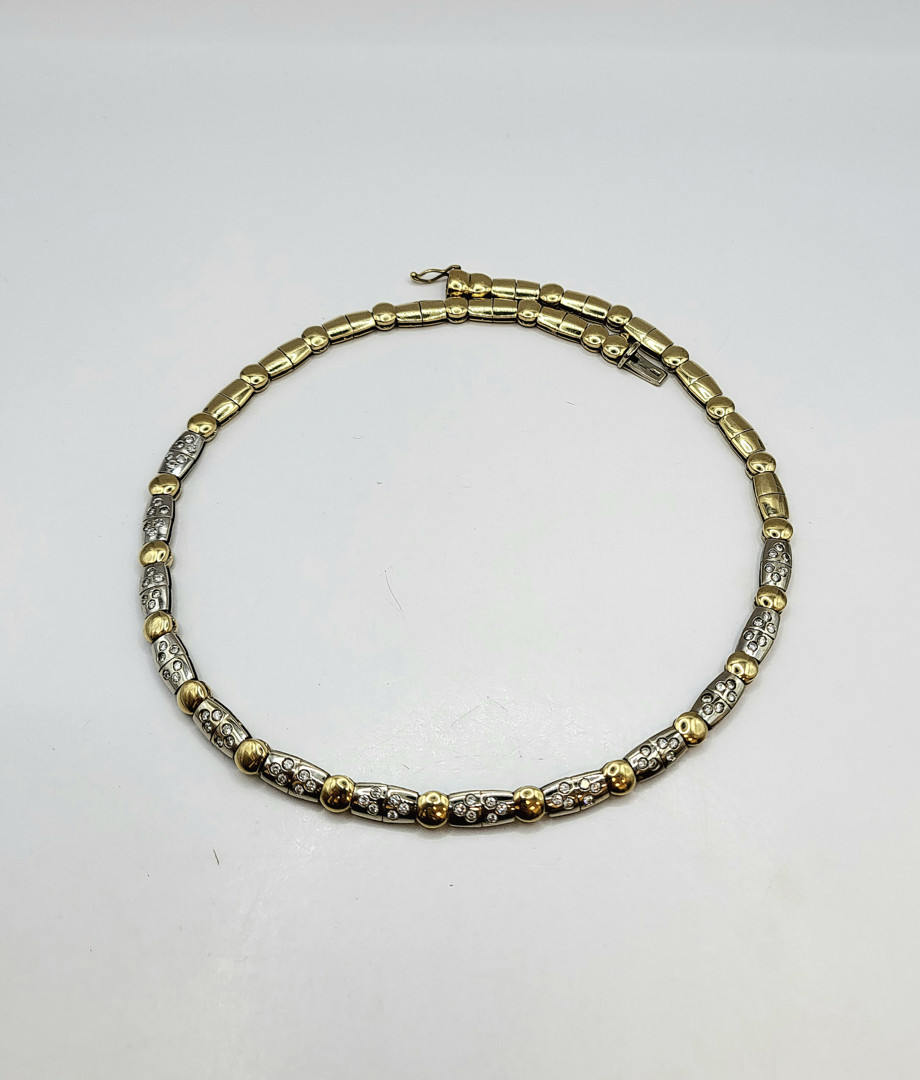 Girocollo oro diamantini