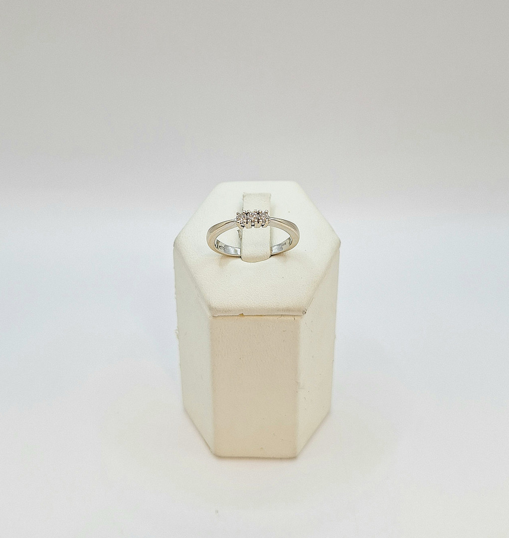 Anello oro diamantini