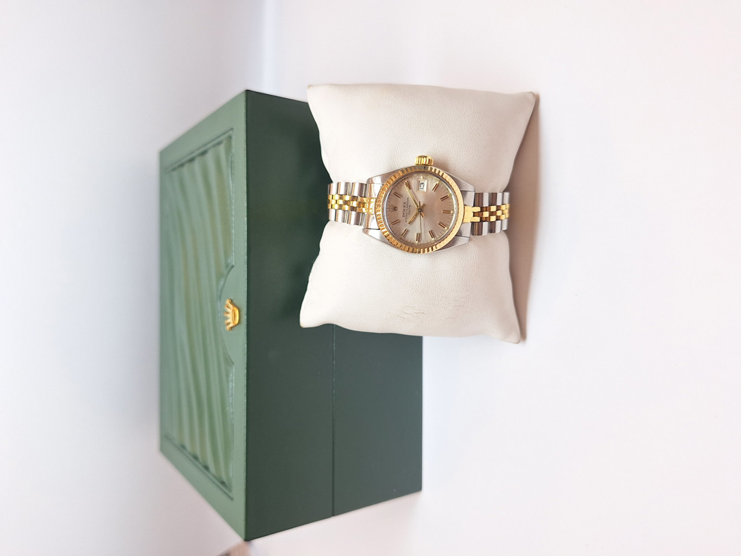 Orologio acciaio e oro Rolex Date Lady scatola a corredo