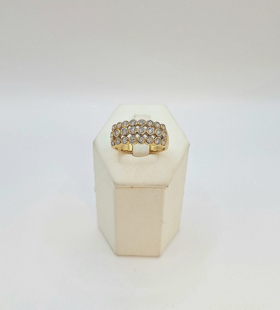 Anello oro diamantini
