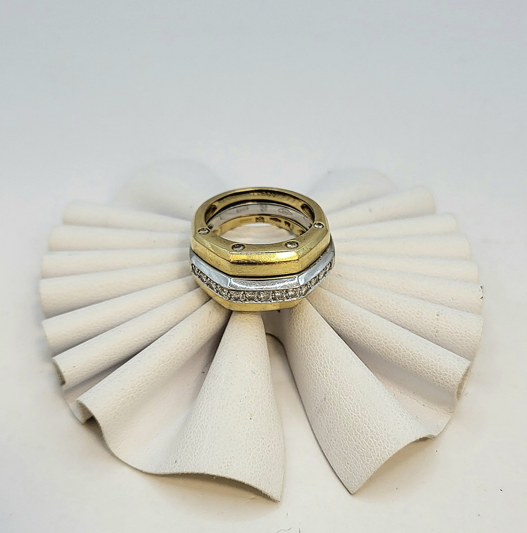 Anello oro diamanti