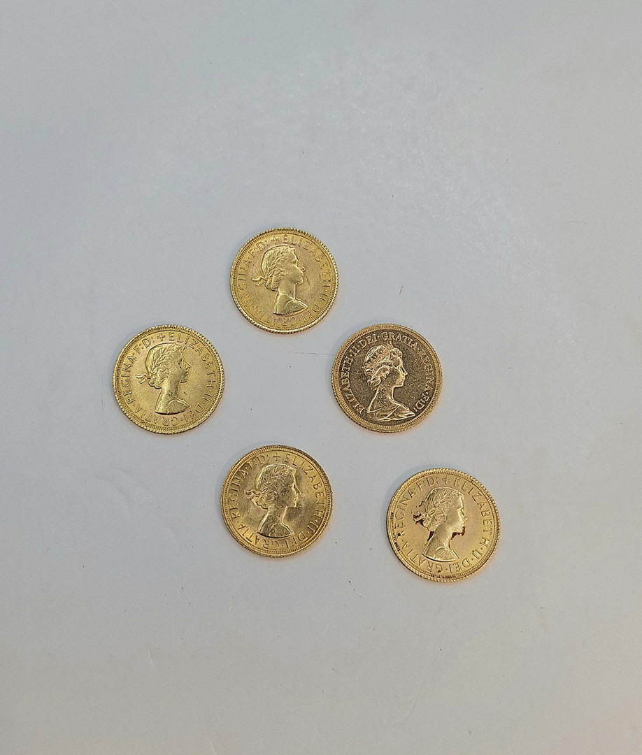 Cinque sterline oro