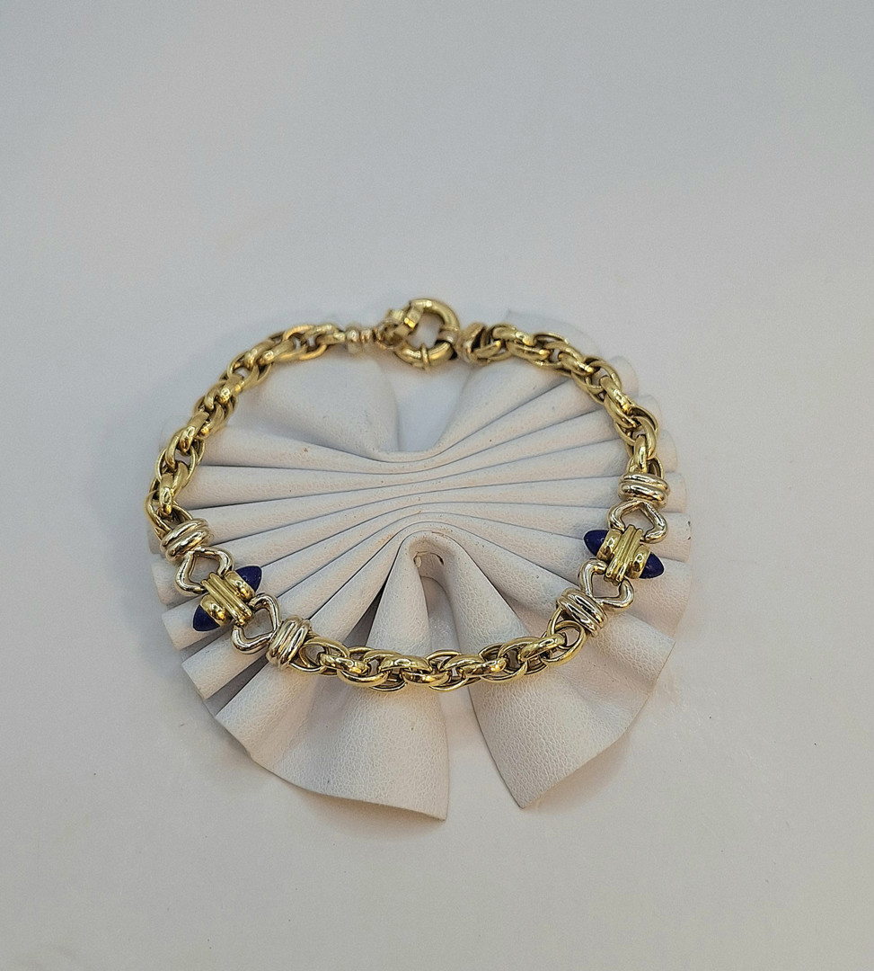Bracciale oro pietre