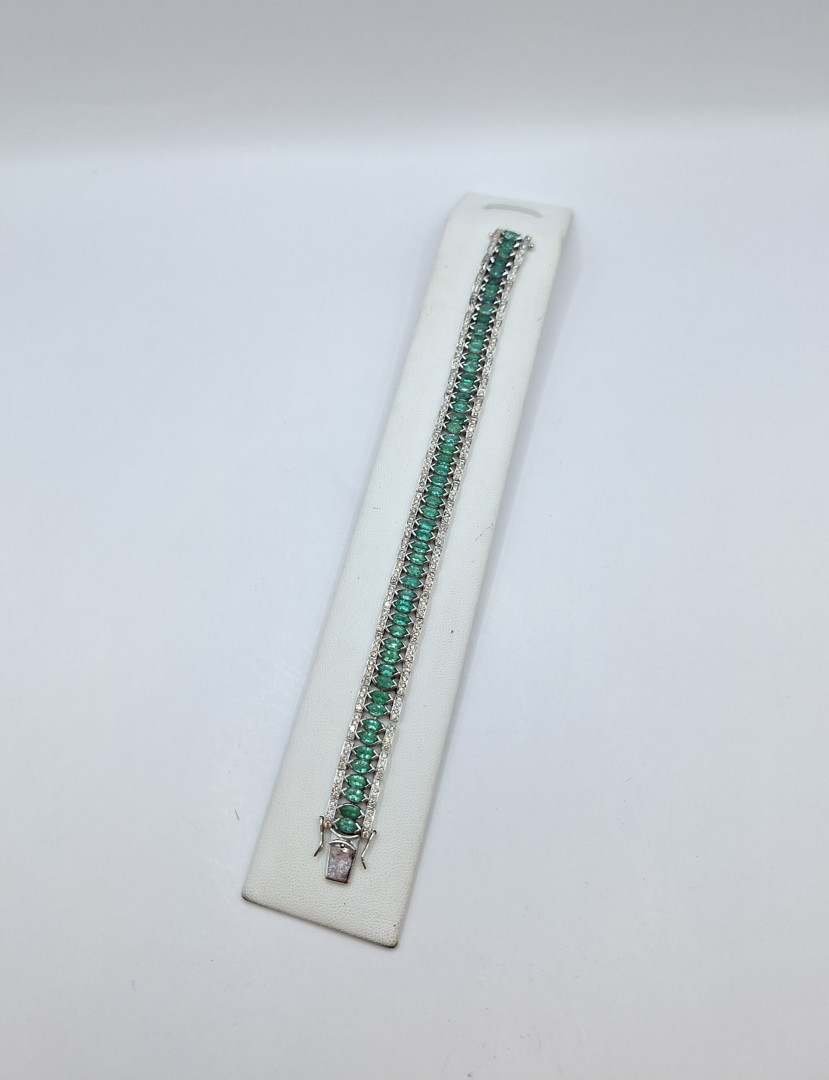 Bracciale oro pietre diamantini