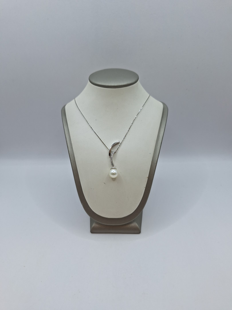 Collana oro diamanti perla