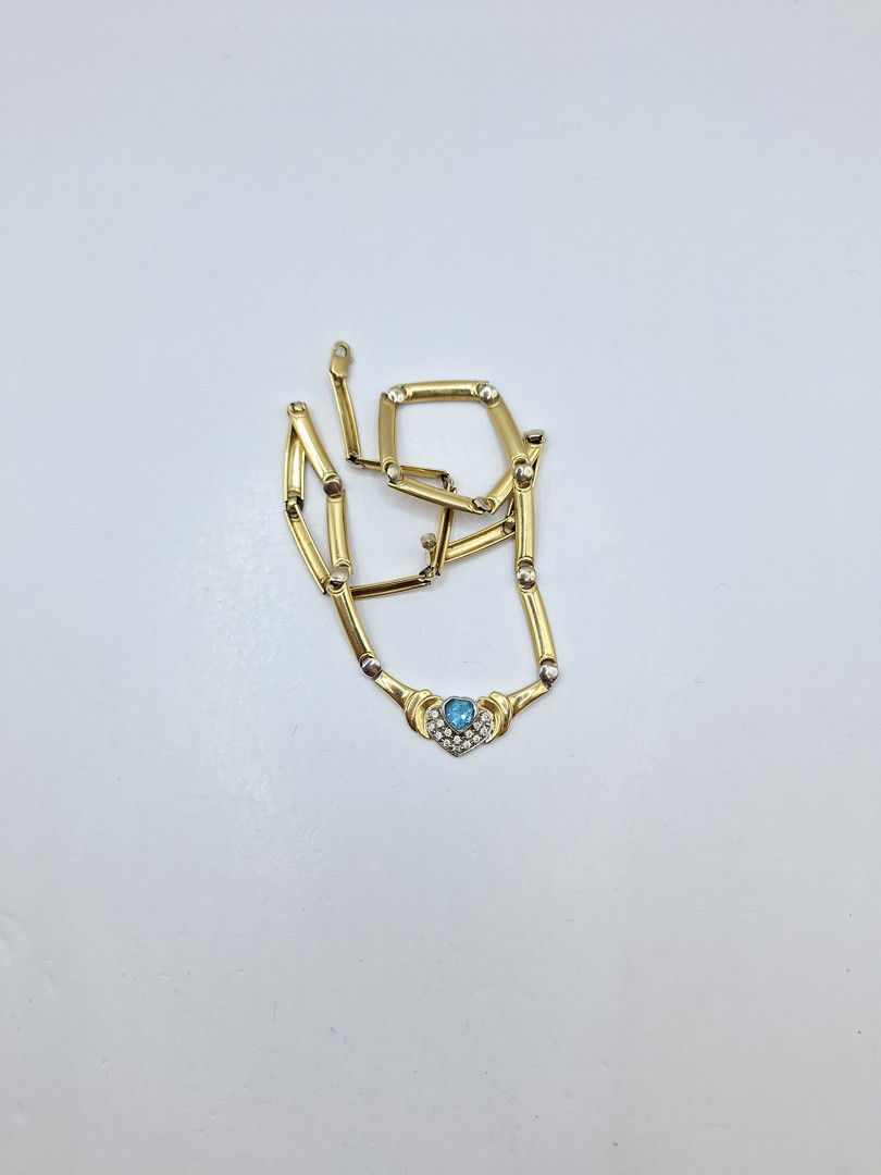 Collana oro pietre