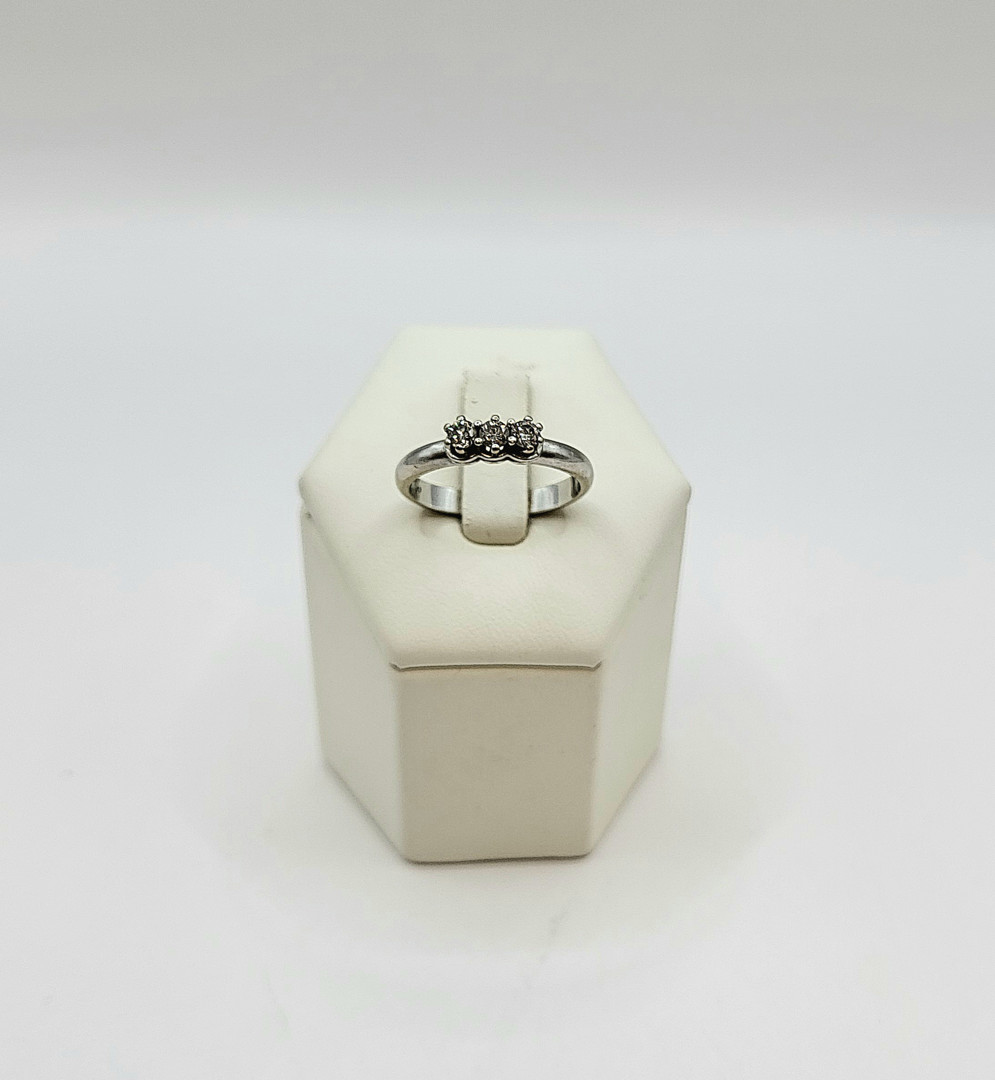 Anello oro diamantini