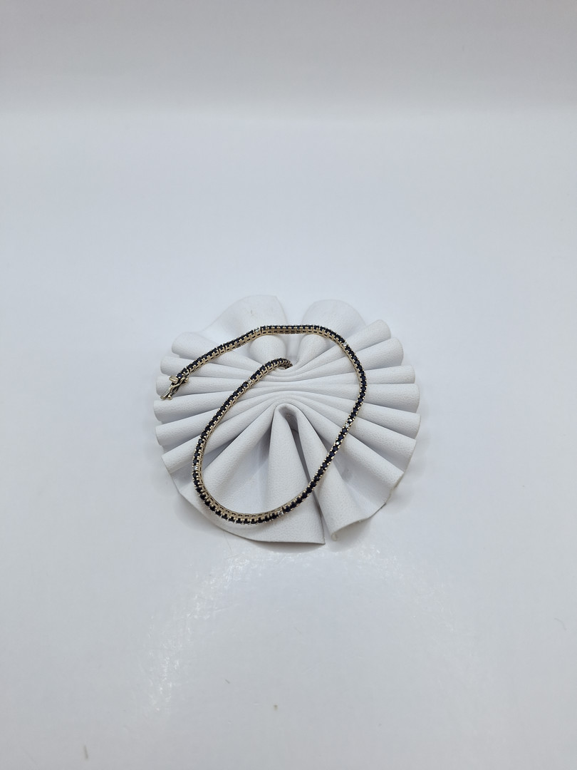 Bracciale tennis oro diamantini pietre