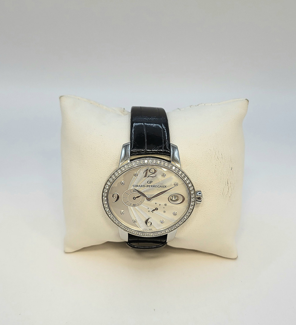 Orologio Girard Perregaux acciaio diamanti