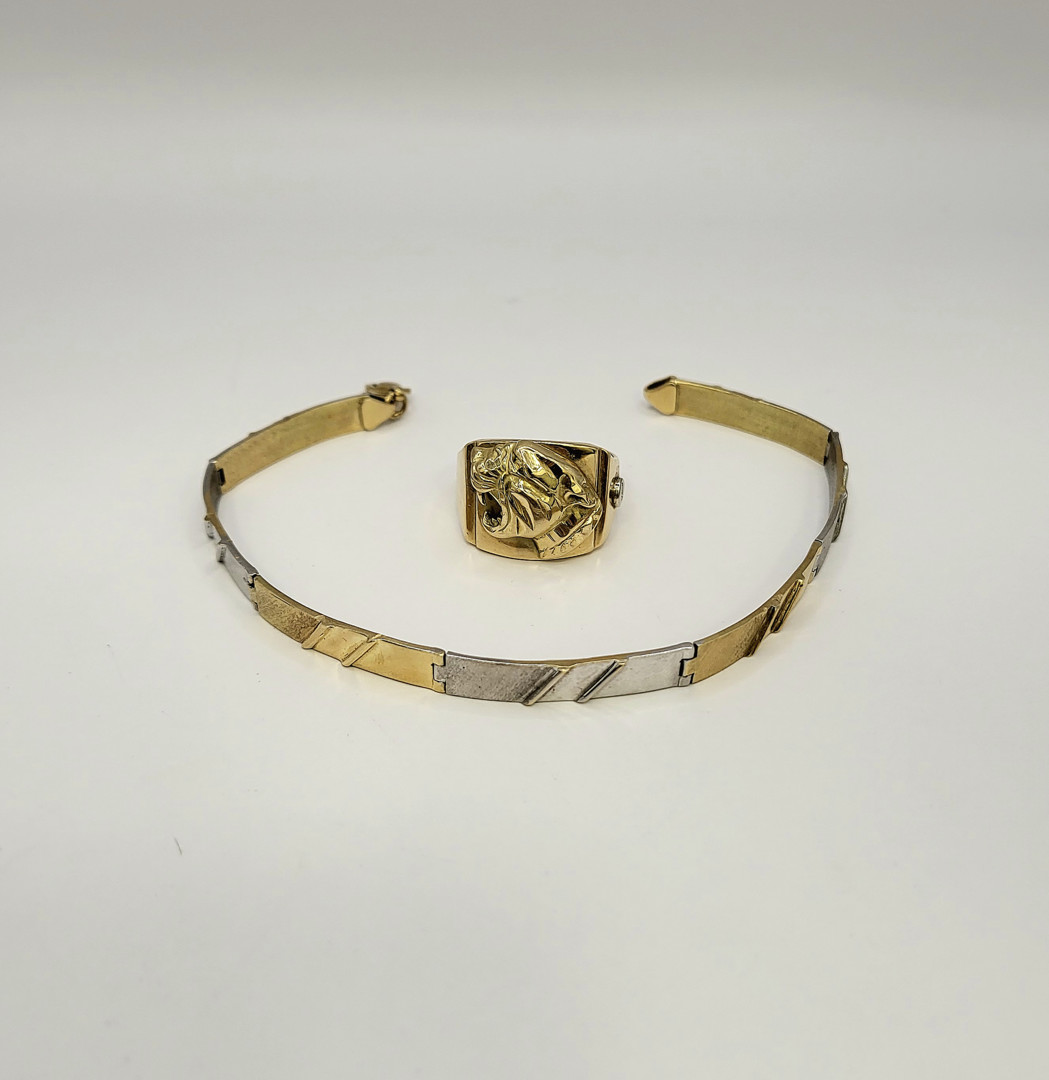 Bracciale e anello oro 