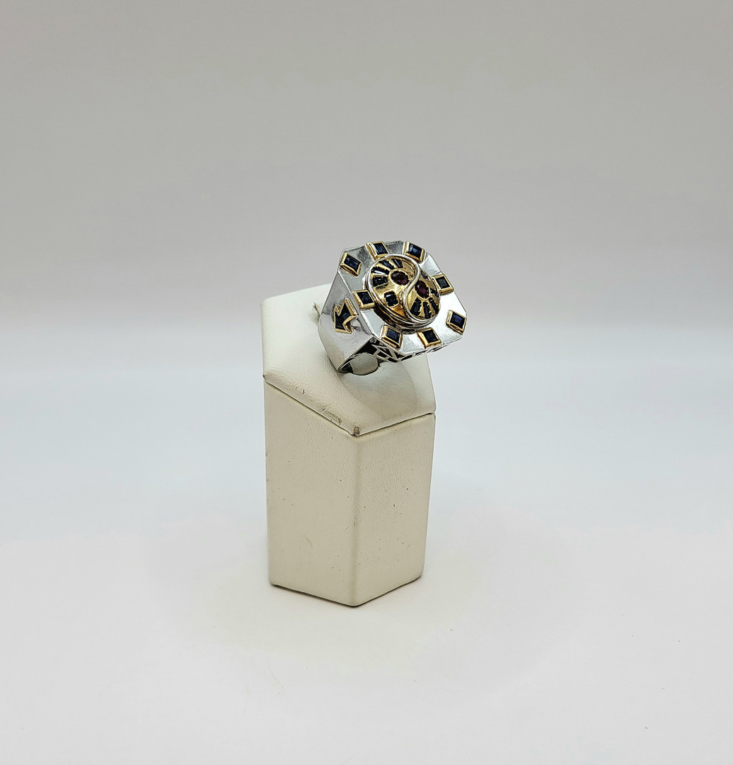 Anello oro pietre