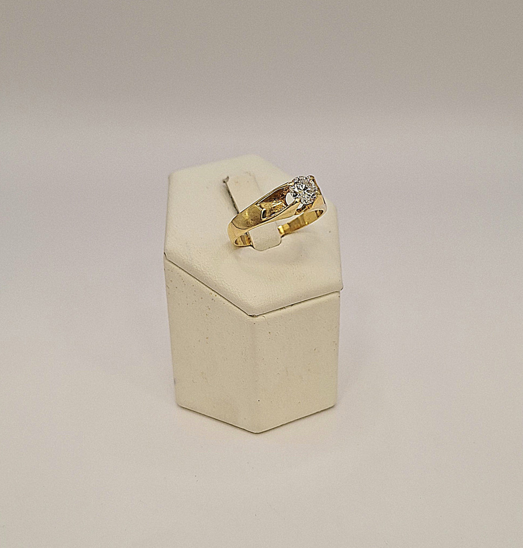 Anello oro diamante tg brillante
