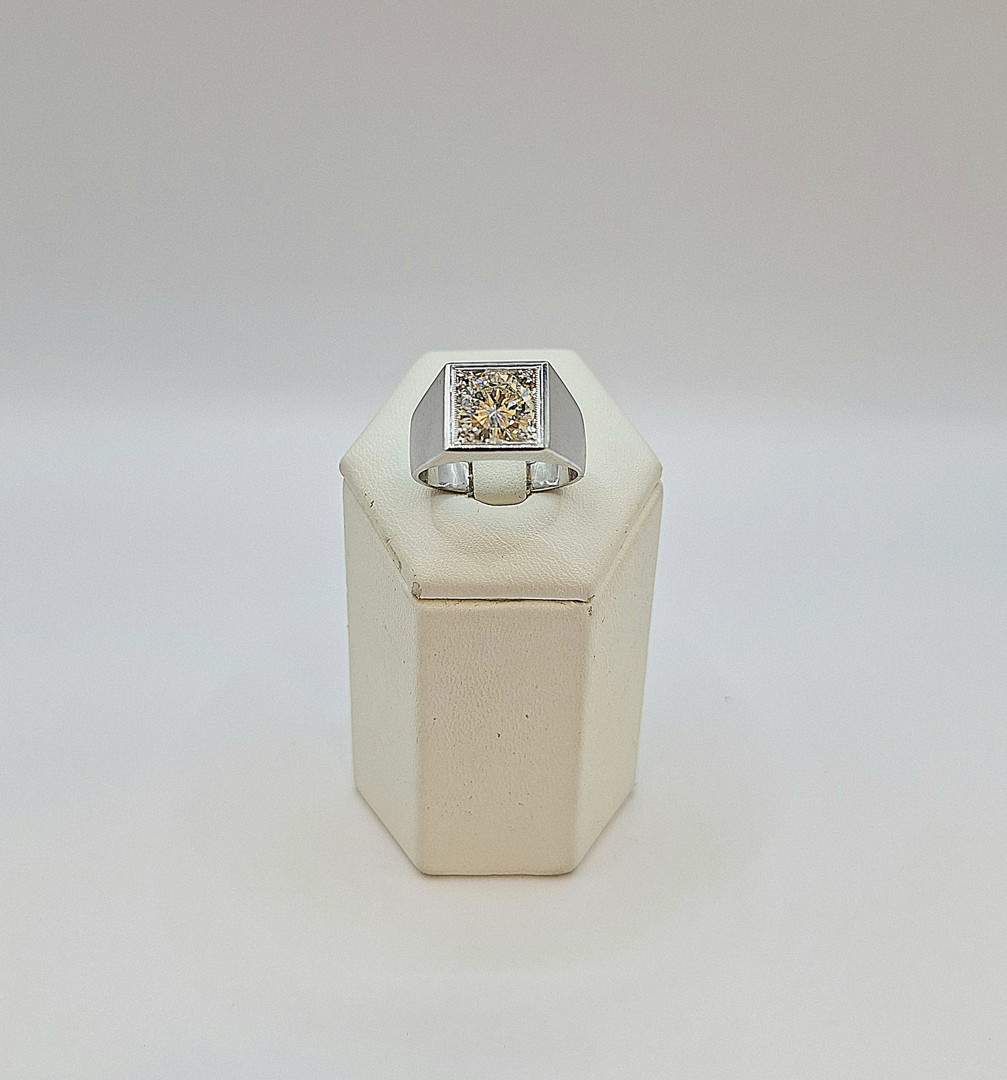 Anello platino diamante