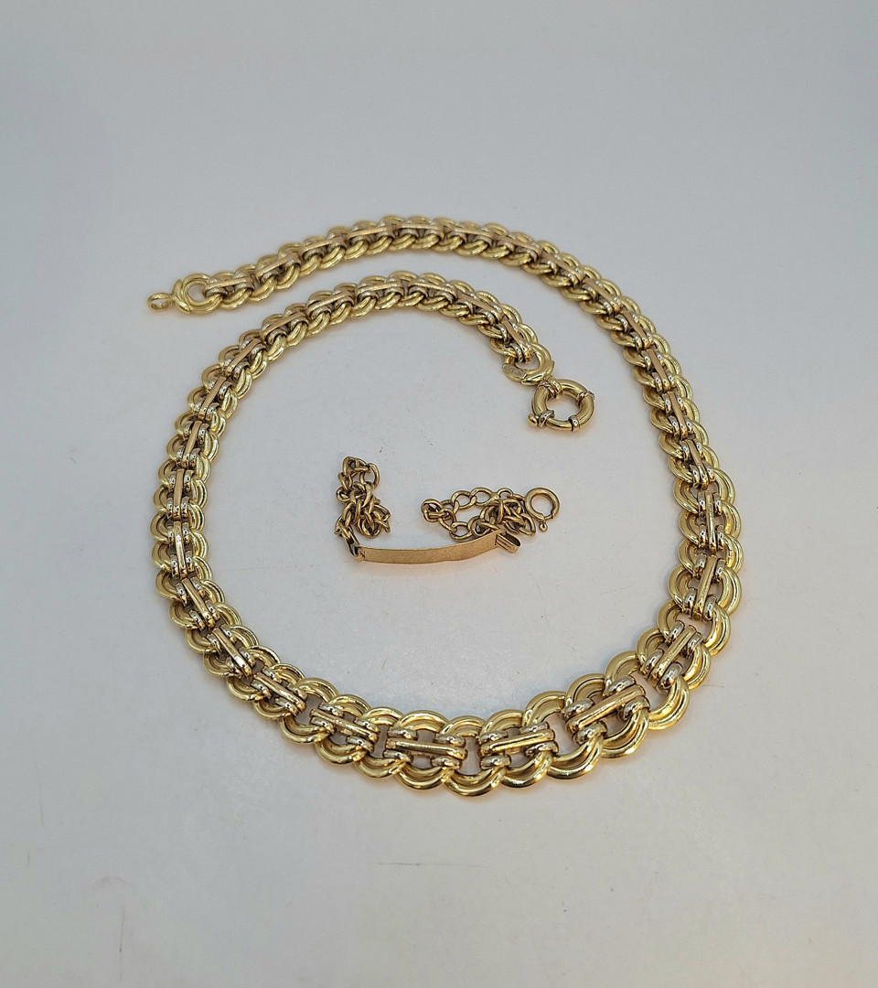 Bracciale e collana oro
