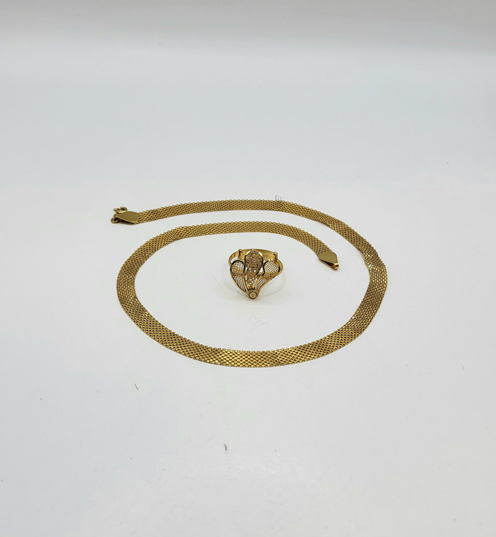 Collana e anello oro 