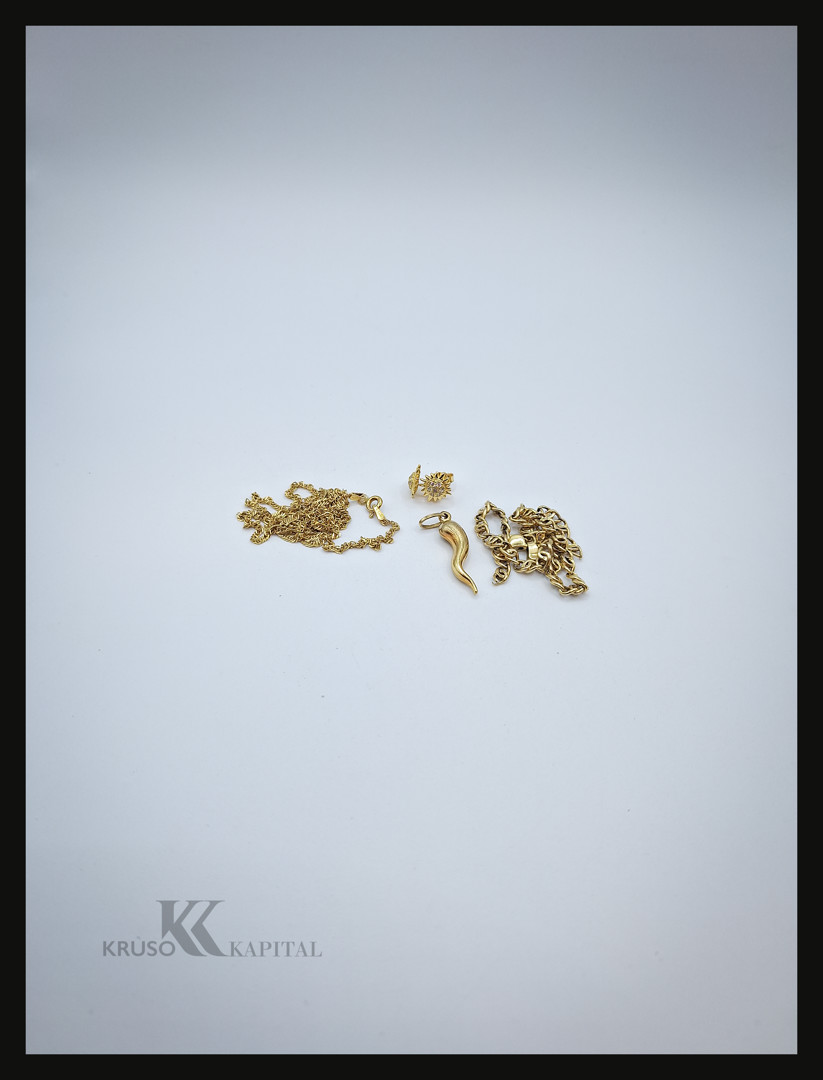 Collana bracciale e un paio orecchini oro pietre 
