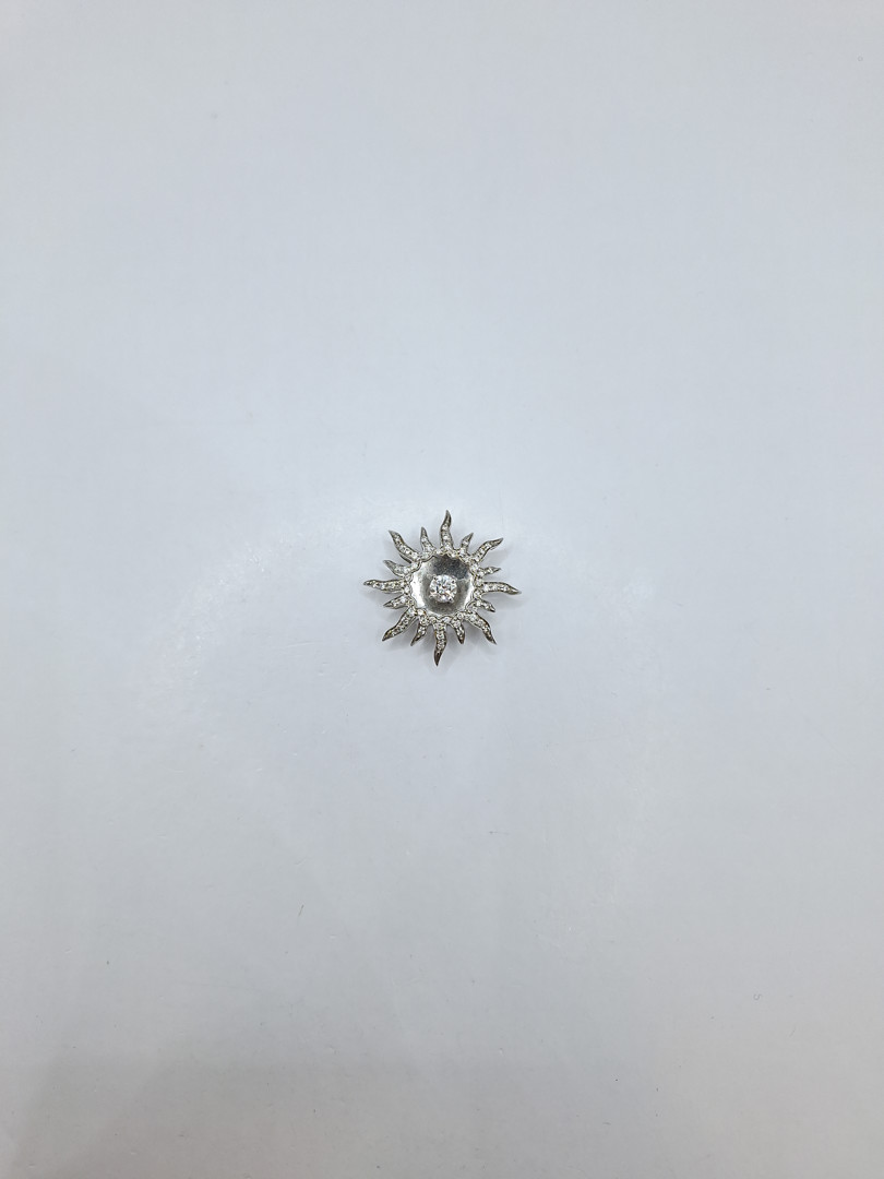 Ciondolo oro diamante e diamantini