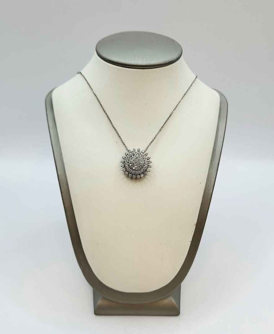 Collana oro diamantini
