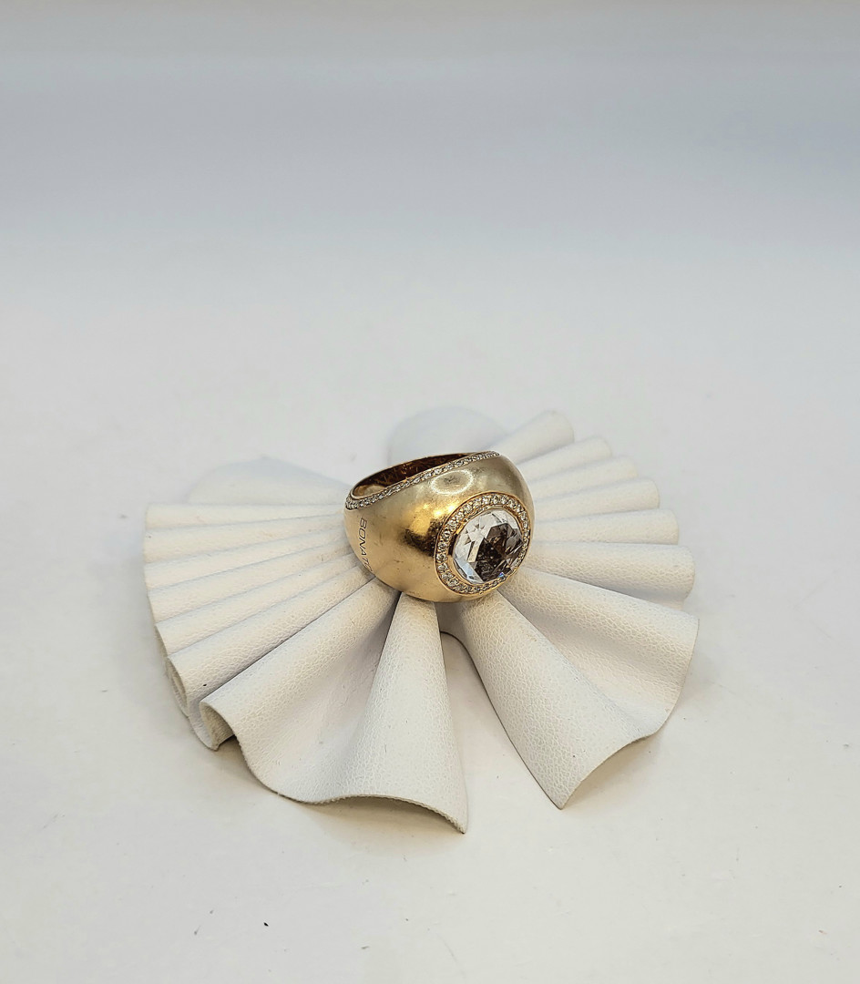 Anello oro diamanti pietra