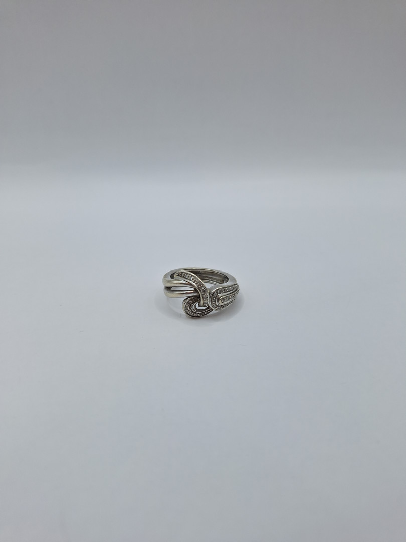 Anello oro diamantini