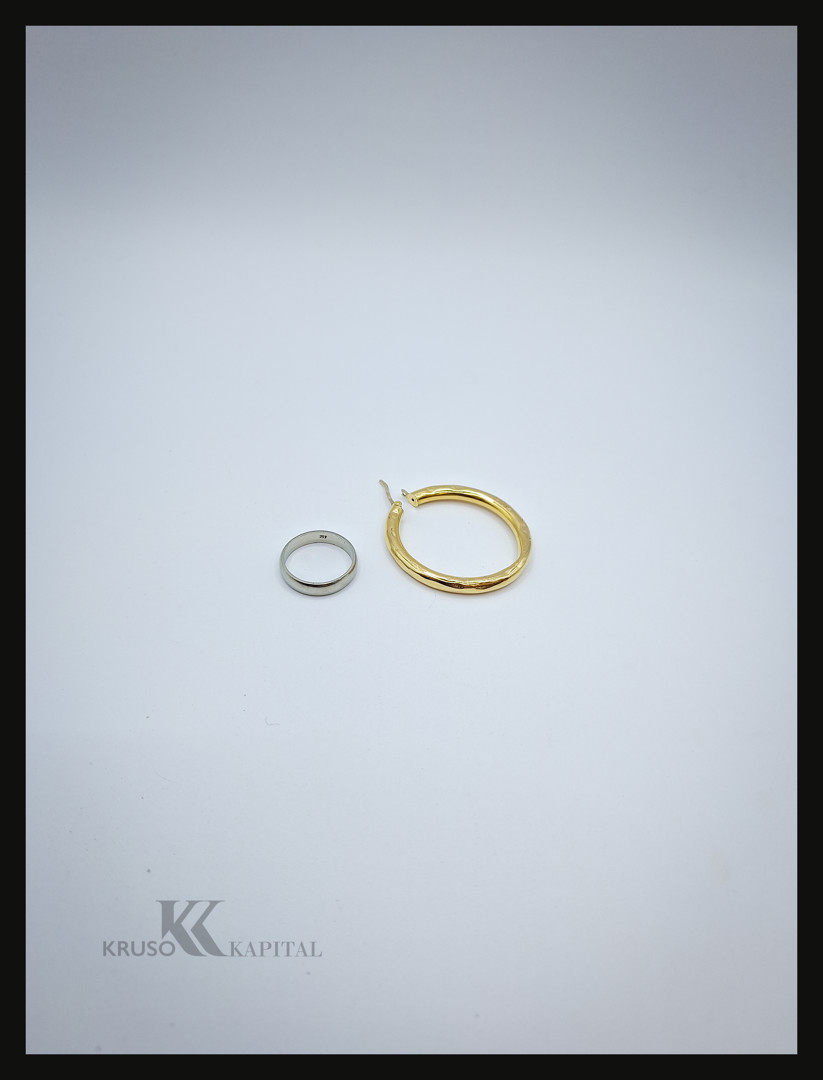 Anello e orecchino oro 